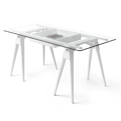 Afbeelding van Design House Stockholm Arco bureau Eiken wit