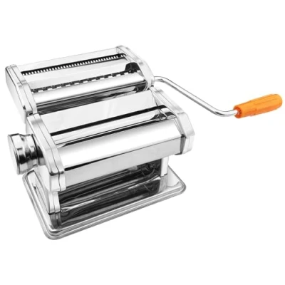 Afbeelding van Ghazpmuk pastamachine, handmatige ontbladmachine met zwengel, verse pasta van roestvrij staal 6 instelbare diktes, voor pasta, spaghetti, fettuccine