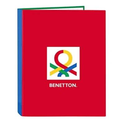 Afbeelding van Ringmap Benetton Pop Grijs A4 (26.5 x 33 4 cm)