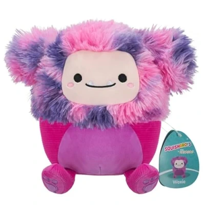 Afbeelding van Squishmallows Squisharoys Woxie de Bigfoot 19 cm, officiële Jazwares pluche, superzacht knuffeldier, zeldzaam model 2024