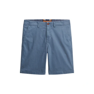 Afbeelding van Superdry Officer Shorts, Heren, Maat: 32, Washed blue