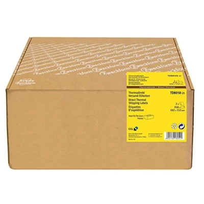 Afbeelding van AVERY® Zweckform thermodirect etiketten, te bedrukken, rolkern Ø 25 mm, diverse formaten, 700 o. 950 stuks, wit