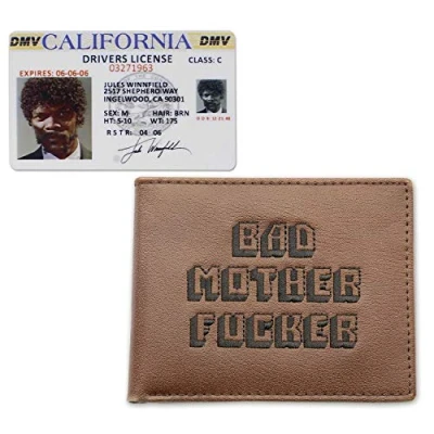 Afbeelding van Close Up Originele Pulp Fiction Slechte Motherfucker Portemonnee Incl. Rijbewijs Replica Set