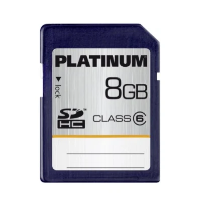 Afbeelding van Platinum 8 GB Class 6 SDHC geheugenkaart