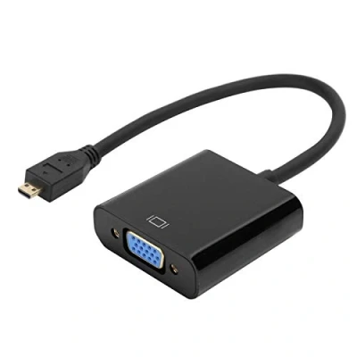 Afbeelding van micro HDMI naar VGA adapter, 1080P video omzetter voor 4B, HDCP actieve omzetteradapter met audiokabel