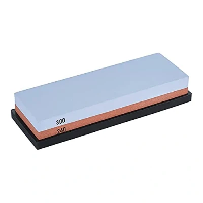 Afbeelding van Mes Slijpen Water Natte Steen Slijper Japanse Dual Whetstone met Antislip Stand Houder (240/800)
