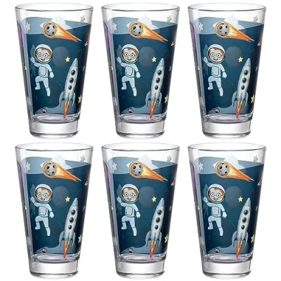Afbeelding van LEONARDO Glazenset BAMBINI AVVENTURA Weltall 300 ml (set, 6 delig)