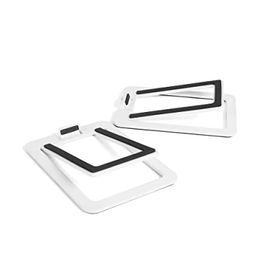 Afbeelding van Kanto S2W luidsprekerstatieven voor desktop, set van 2 stuks, verticaal kantelbaar, staal (wit)