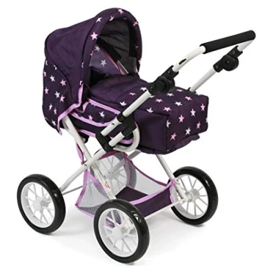 Afbeelding van Bayer Chic 2000 560 71 Combinatie poppenwagen Leni, Stars lila