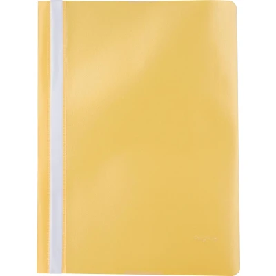 Afbeelding van Pergamy snelhechtmap, ft A4, PP, pak van 5 stuks, geel snelhechtmap