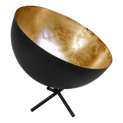 Afbeelding van Masterlight Vloer tafellamp Industria 30 Uplighter gunmetal met goud 4199 08