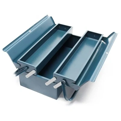 Afbeelding van Gereedschapskist 420 x 200 160 mm met 3 compartmenten en handvat