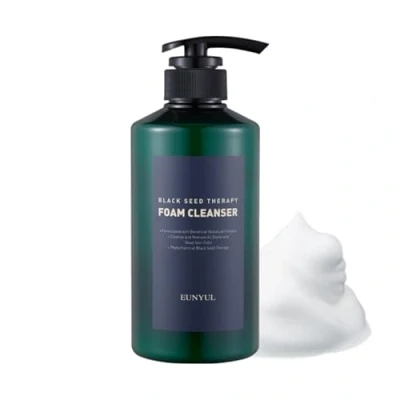 Afbeelding van EUNYUL Black Seed Facial Cleansing Foam 500 ml groot formaat Korea huidverzorging gezichtsreinigingsschuim &amp; dieptereinigingsschuim reiniging gezichtsreinigingsgel natuurlijke ingrediënten
