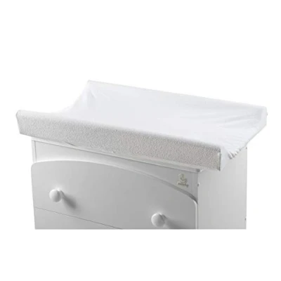 Afbeelding van Italbaby 050.0020 05 aankleedkussen van badstof, universeel, wit, afmeting 81 x 50 cm. Made in Italy