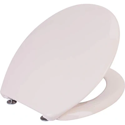Afbeelding van Cornat WC bril &quot;Cetina&quot; eenvoudige look in beige onderhoudsvriendelijk duroplast effen design past elke badkamer/toiletbril/wc deksel / KSCET17