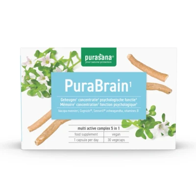 Afbeelding van 15% korting Purasana PuraBrain 30 capsules