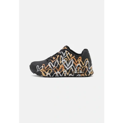 Afbeelding van Skechers Sport UNO Sneakers laag black/multicoloured metallic, Dames, Maat: 39.5, Black/multi coloured metallic Pu
