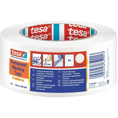 Afbeelding van Vloermarkeringstape Tesa 04169 50mmx30m wit