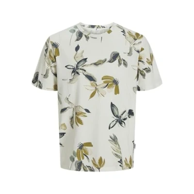 Afbeelding van Jack &amp; Jones Premium Jorvarenna TEE CREW NECK Tshirt print, Heren, Maat: XS, Cloud dancer