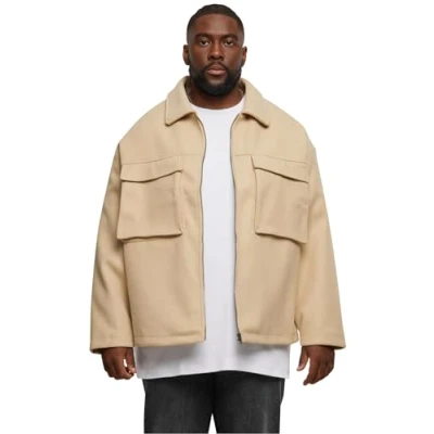 Afbeelding van Urban Classics BIG Pocket Jas, Heren, Maat: 4XL, Wetsand