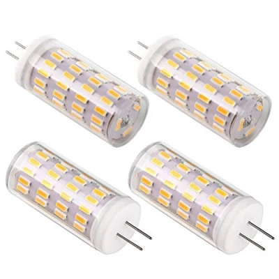 Afbeelding van Bsxywa G4 led 12 V 5 W lampen, bi pins basisgloeilamp, 3000 K warm wit, vervangt 40 halogeenlampen, AC/DC 360 stralingshoek, flikkert niet, niet dimbaar, verpakking van 4 stuks