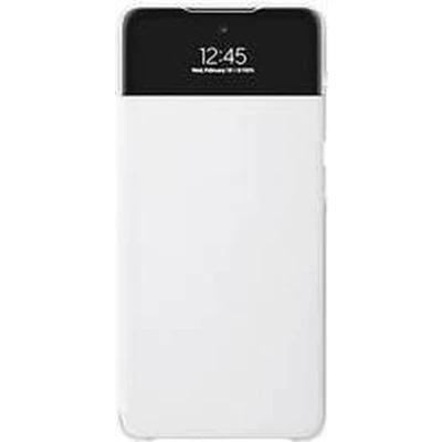 Afbeelding van Samsung Galaxy A72 Hoesje Kunststof Bookcase Wit Telefoonhoesje