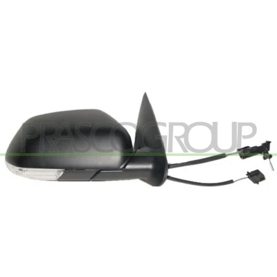 Afbeelding van Buitenspiegel Prasco SK0247123 rechts Met grondlaag Manueel Van binnen instelbaar, Instellen: kabel, Bol vormig SKODA: Octavia II Hatchback