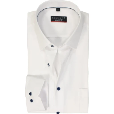 Afbeelding van Redmond Modern FIT Verschiedenen Overhemd, Heren, Maat: XL, Weiß