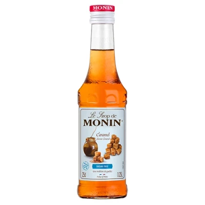 Afbeelding van Monin Siroop Caramel Suikervrij 250ml Koffiesiropen bij Simon Lévelt