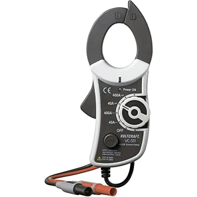 Afbeelding van VOLTCRAFT VC 511 Stroomtangadapter Meetbereik A/AC (bereik): 0 400 A A/DC