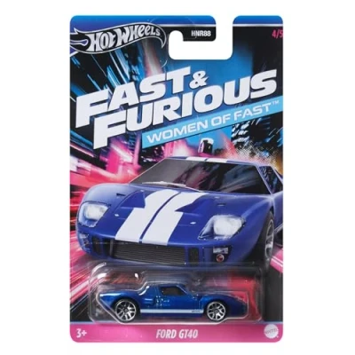 Afbeelding van Hot Wheels Auto FORD GT 40 Vrouwen van Fast and Furious Model Die Cast schaal 1:64 lengte 7 cm