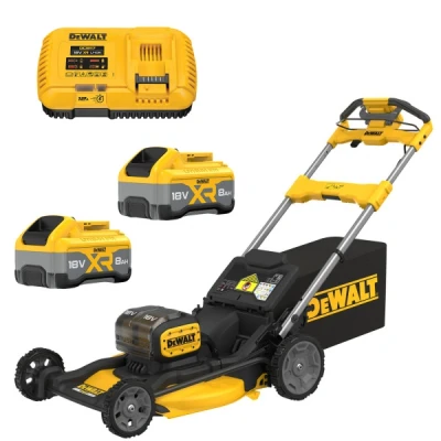 Afbeelding van DeWalt DCMWSP156W2 QW accu Grasmaaier 2x18V 53 cm Met wielaandrijving 2x 8,0Ah + lader