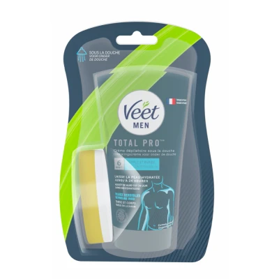 Afbeelding van 2x Veet For Men Ontharingscrème In Shower Chest &amp; Body Gevoelige Huid 150 ml