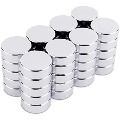 Afbeelding van Sensei 40 stuks ronde neodymium magneten, 8 x 3 mm, zeer sterke kleine schijfmagneten voor magneetbord, koelkastmagneten