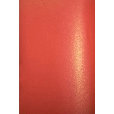 Afbeelding van Netuno 20 knutselkarton rood A4 210x297mm 280g Aster Metallic Ruby Gold parelmoer glanzend voor knutselen kerst bruiloft paaskaarten