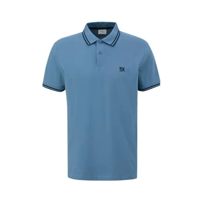 Afbeelding van s.Oliver regular fit polo lichtblauw
