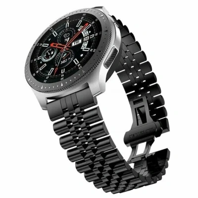 Afbeelding van Garmin Vivoactive 4 / 4L Stalen band Zwart RVS