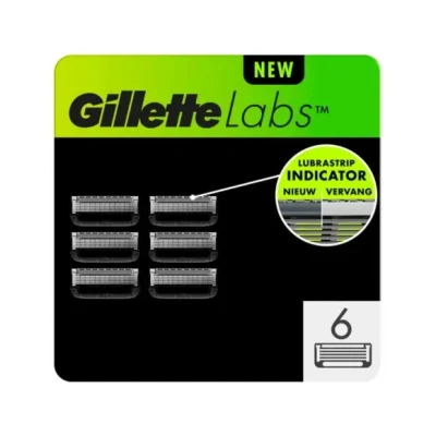 Afbeelding van GilletteLabs with exfoliating bar en heated razor navulmesjes 6 stuks