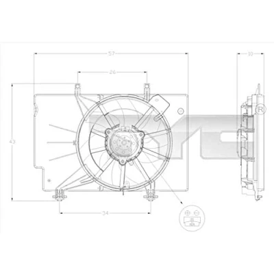 Afbeelding van TYC Ventilatorwiel motorkoeling 810 0042