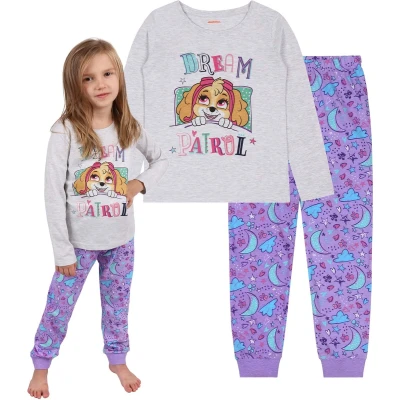 Afbeelding van PAW Patrol SKYE Meisjes pyjama met lange mouwen, grijs, paars / 98