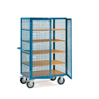Afbeelding van fetra 4392 Kastwagen Staal Poedercoating Laadvermogen (max.): 750 kg Stralend blauw (RAL 5007)