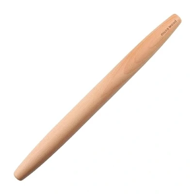 Afbeelding van Muso Wood deegroller voor bakken non stick houten Franse 40cm, roller Fondant, Pie Crust, Cookie, Gebak, Deeg (Beukenhout)