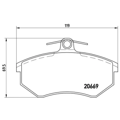 Afbeelding van Brembo Remblokset P 85 092