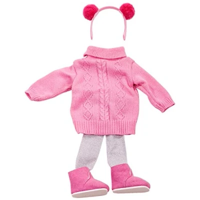 Afbeelding van Götz poppenkleding roze kledingset voor pop van 45 50cm