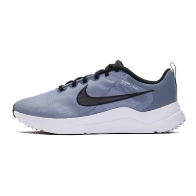 Afbeelding van NIKE Heren Downshifter 12 Sneaker, Ashen Leisteen Zwart Kobalt Bliss Wit, 41 EU