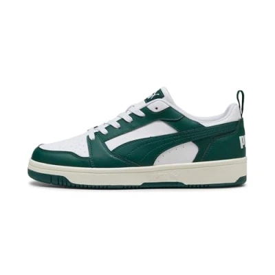Afbeelding van Puma Unisex Rebound V6 Low Sneaker, Wit Donker Mirte Warm Wit, 5 UK, 38 EU