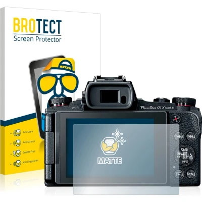 Afbeelding van BROTECT Screenprotector voor Canon PowerShot G1 X Mark III Folie Beschermfolie matte (2 Stuks)