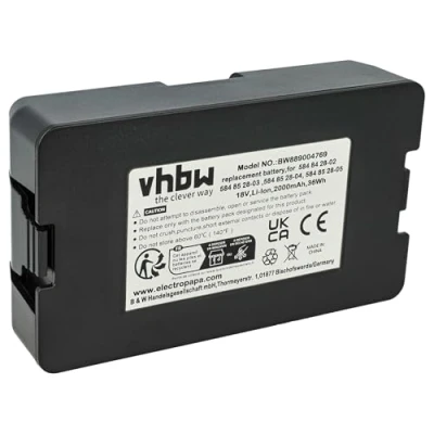 Afbeelding van vhbw Accu compatibel met Gardena smart SILENO City 500 m2, set 19066 20, 250 19069 400 m2 19605 60 robotmaaier (2Ah, 18V, Li Ion)