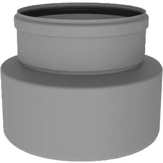 Afbeelding van Burgerhout Twinline rookgas verloop verkleinend PP Ø 130 100 mm