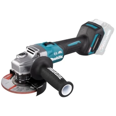 Afbeelding van Makita GA005GZ 40 V Max Haakse slijper 125 mm zonder accu&#039;s en lader, in doos, met vastzetschakelaar